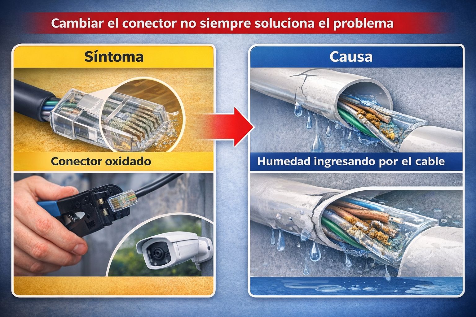 Cuando cambiar un RJ45 no soluciona el problema