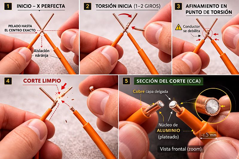Los problemas del cable CCA en instalaciones técnicas